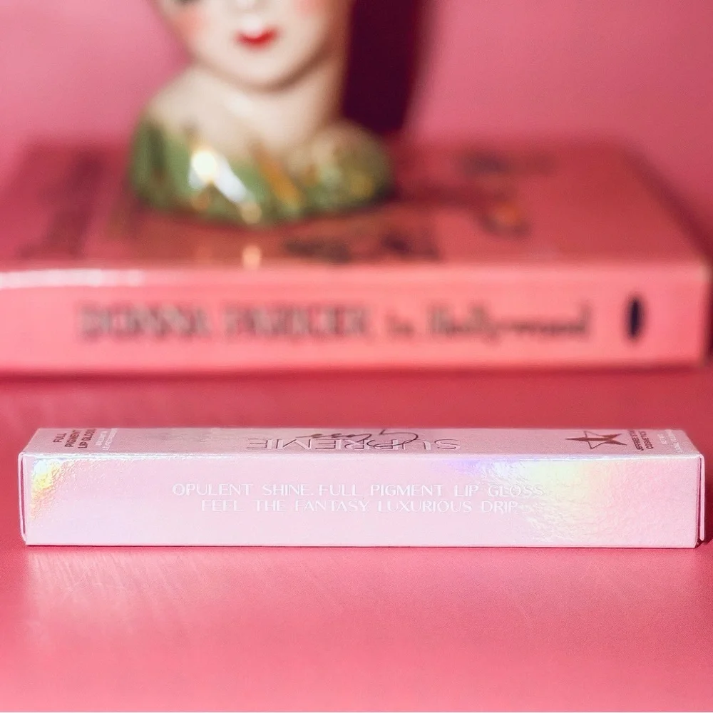 Jeffree Star BLOOD SUGAR Supreme Gloss Deep Red Rose NIB Full Size Vegan
